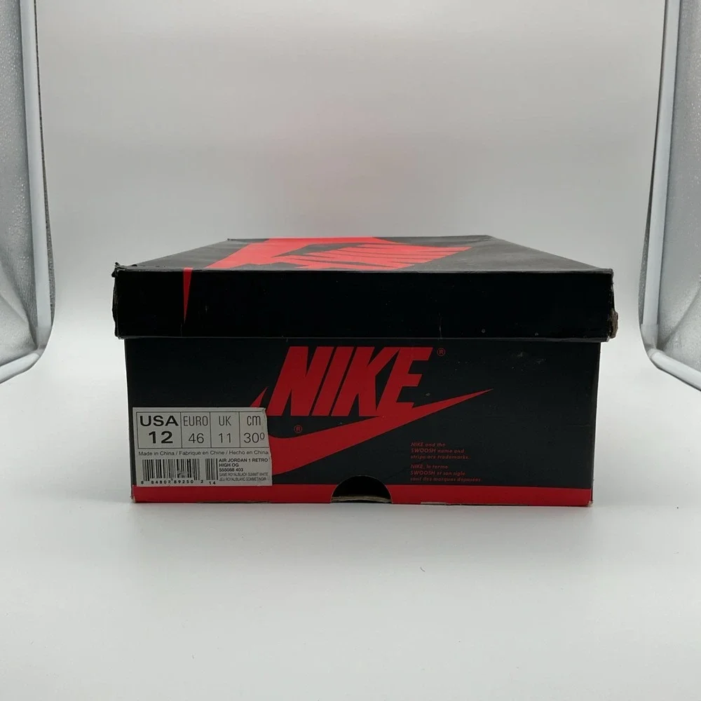 Size 12 - Jordan 1 Retro High OG Game‎ Royal 2018 (555088-403)